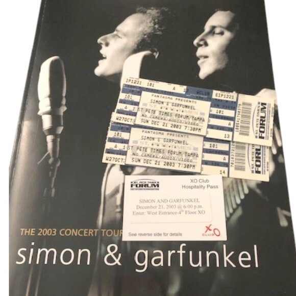Simon & Garfunkel “Old Friends” Concert Tour Guide / Tickets 2003 - Picture 1 of 10
